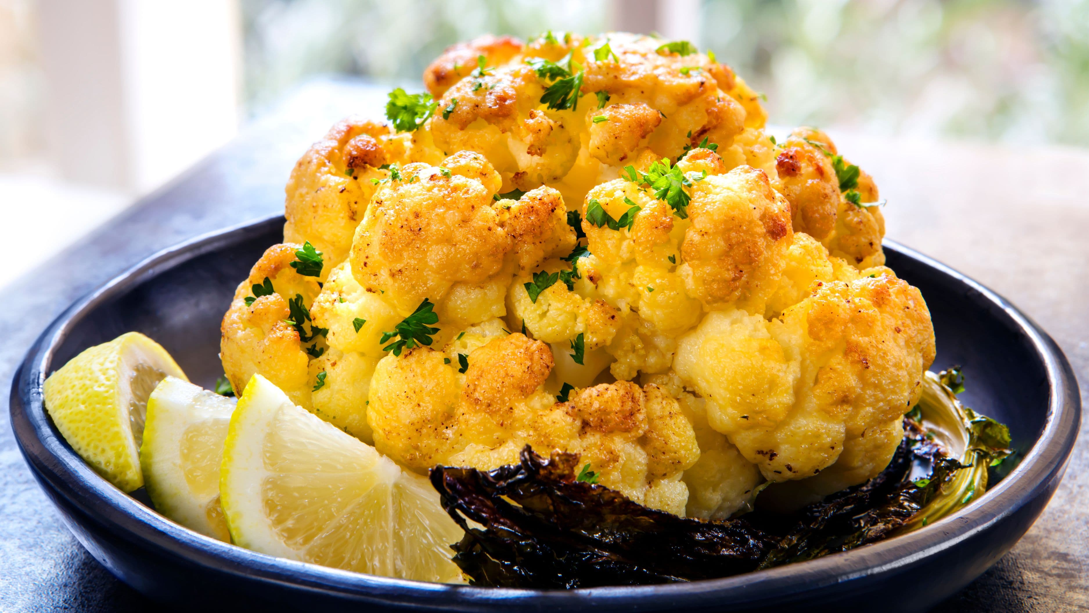 Roasted Cauliflower with Lemon and Tahini